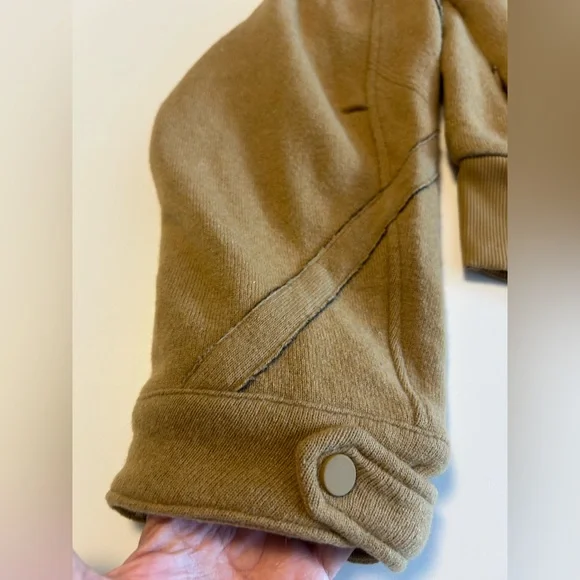 Alo Yoga, Brown Strut Cropped Jacket, Sz M - Picture 11 of 14